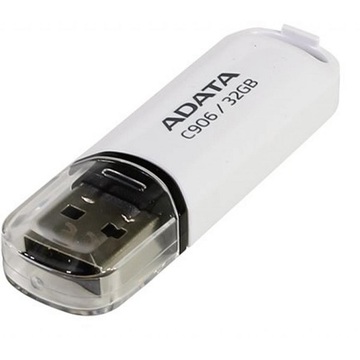 Флеш пам'ять USB A-DATA 32GB C906 White USB 2.0 (AC906-32G-RWH)