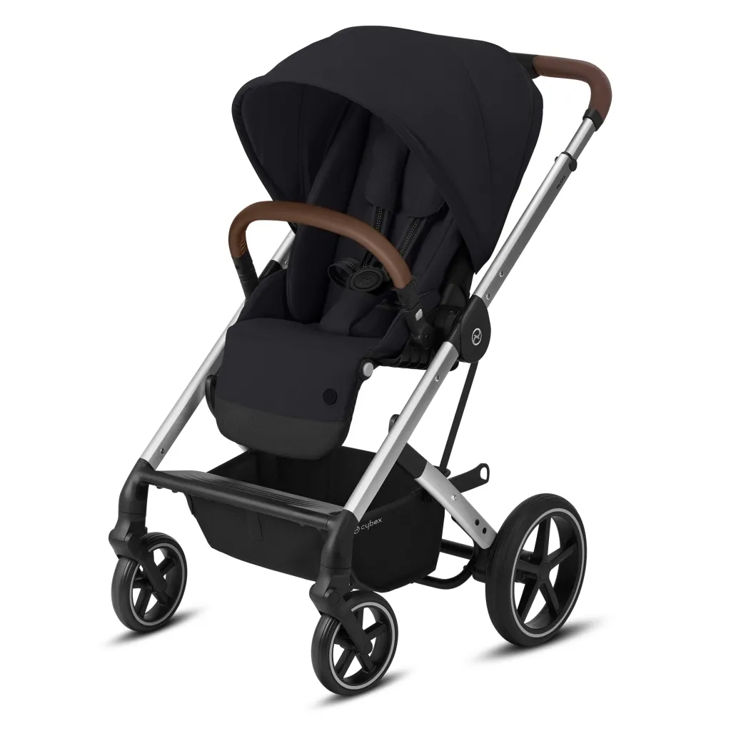  Cybex Balios S Lux SLV Deep Black black (с бампером) (520001249)