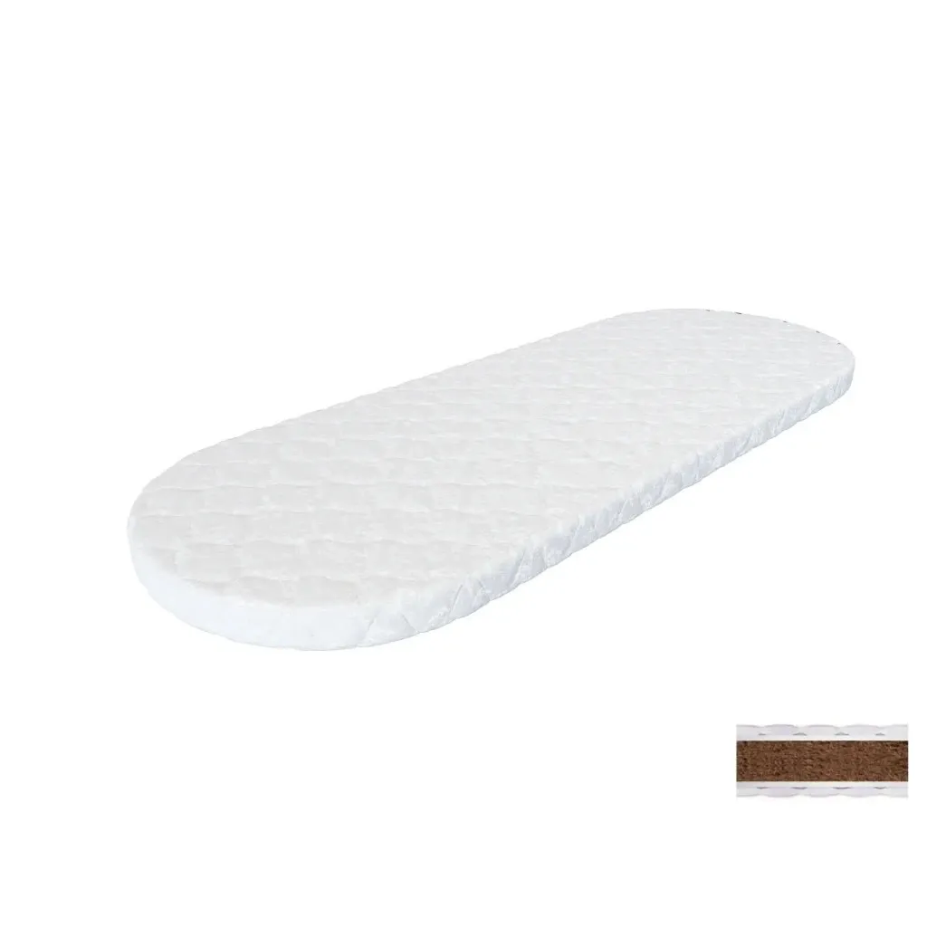 Матрас для детской кроватки Ingvart на диванчик Smart Bed Oval кокос, 60х168 см (6025252)