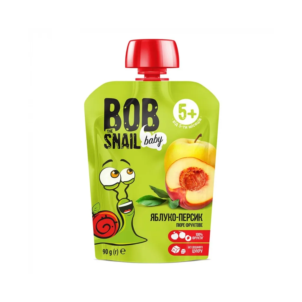  Bob Snail Равлик Боб Яблуко-персик 90 г (4820219343035)