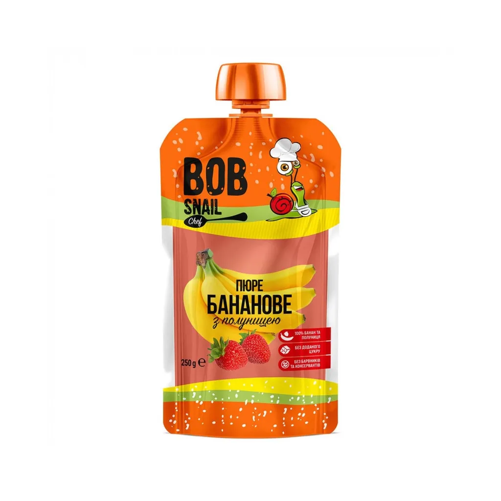  Bob Snail Улитка Боб Банан-Клубника 250 г (4820219343974)