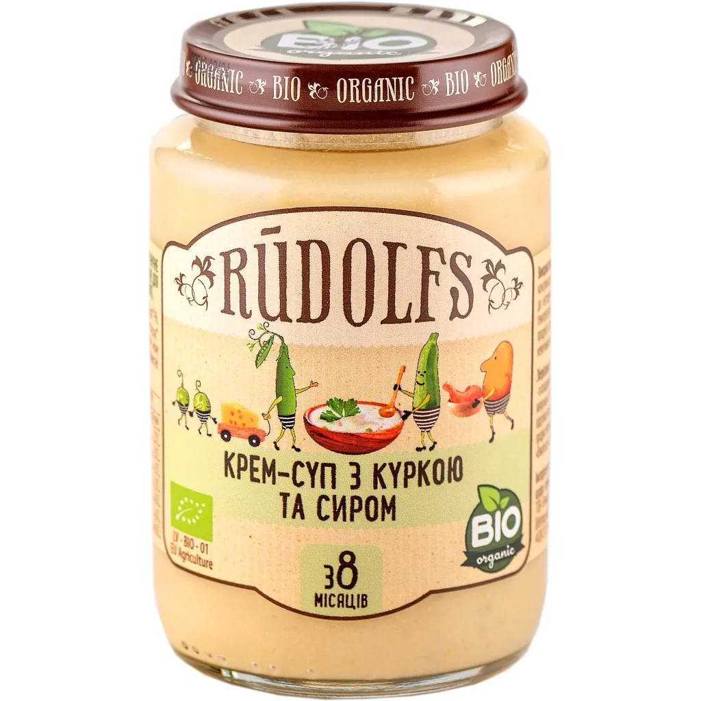  Rudolfs Крем-суп з куркою і сиром 190 г (4751017940976)