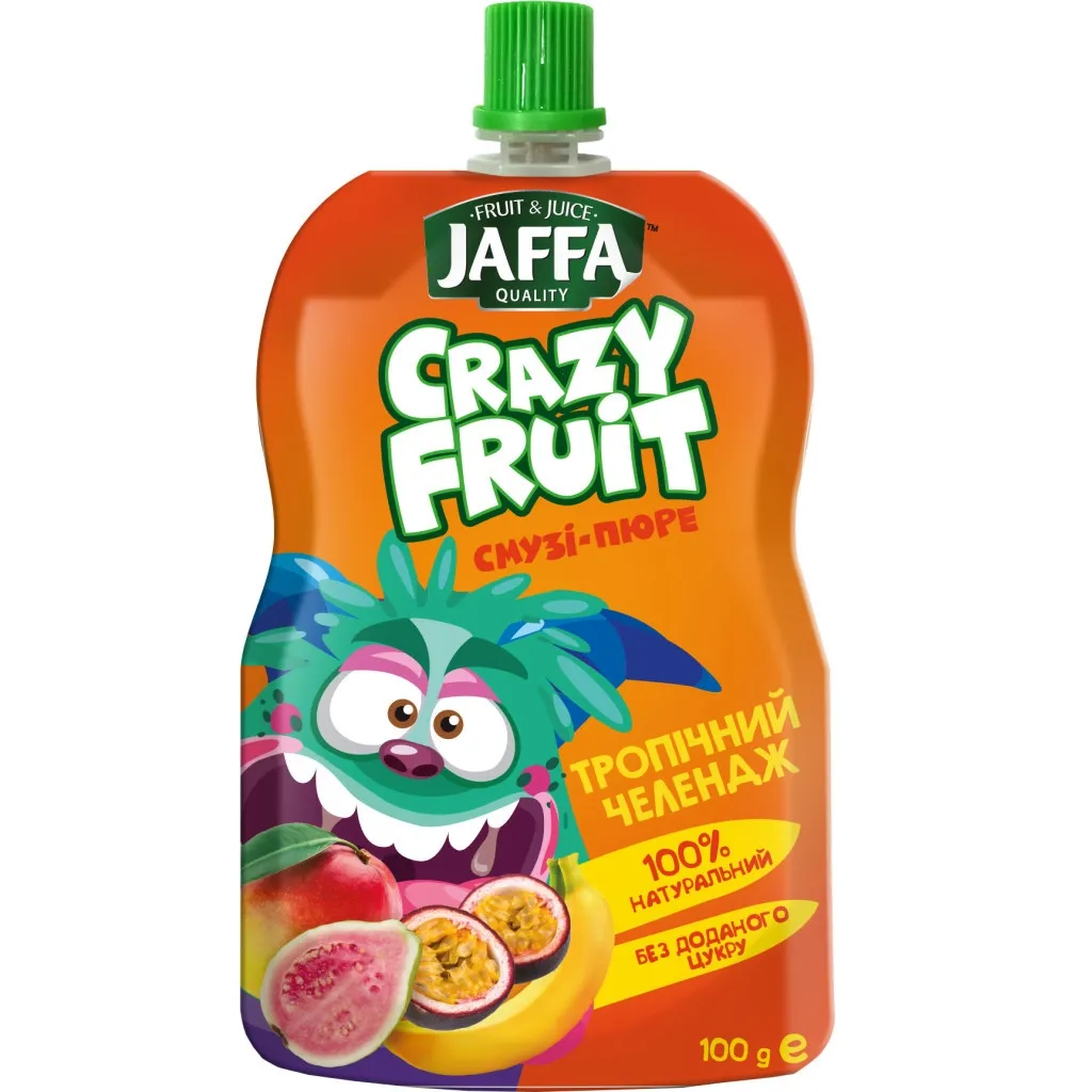  Jaffa Crazy Fruit Фруктовий десерт з манго, бананів, гуави та маракуєю 100 г (4820192262002)