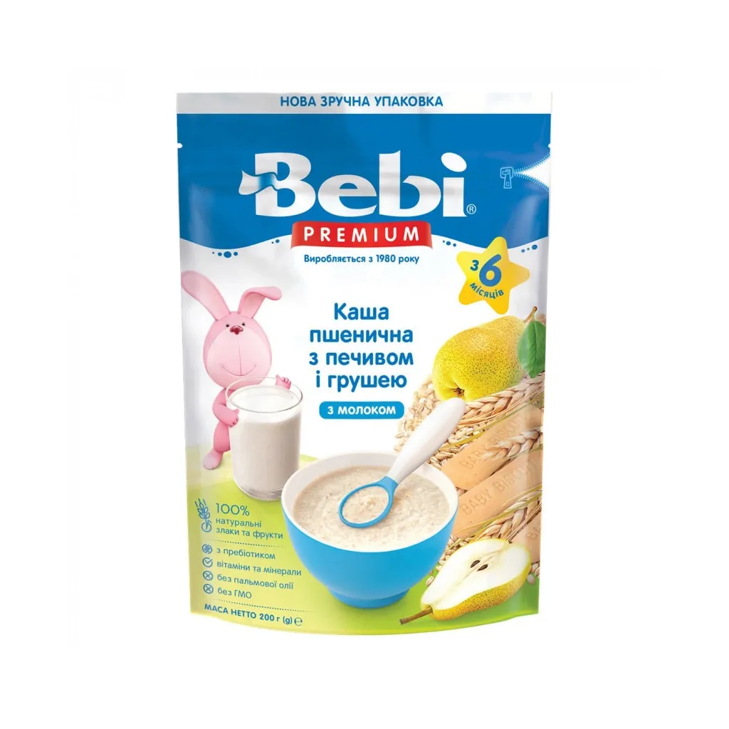  Bebi Premium молочная пшеничная +6 мес. 200 г (8606019654283)