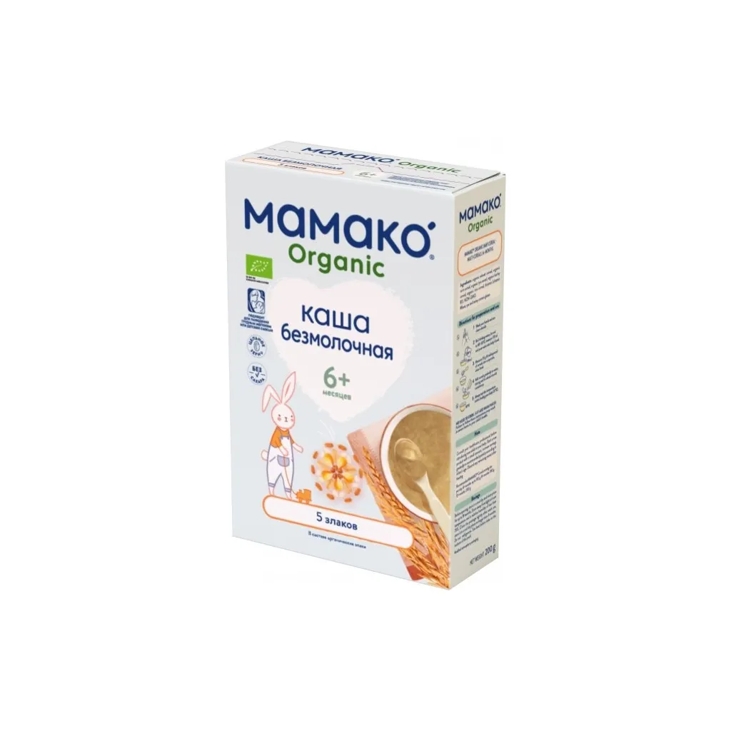  MAMAKO Organic 5 злаків 200 г (8437022039312)