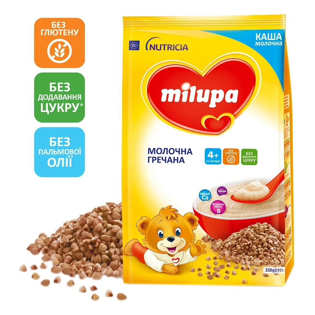  Milupa молочна Гречана 210 г (5900852931130)