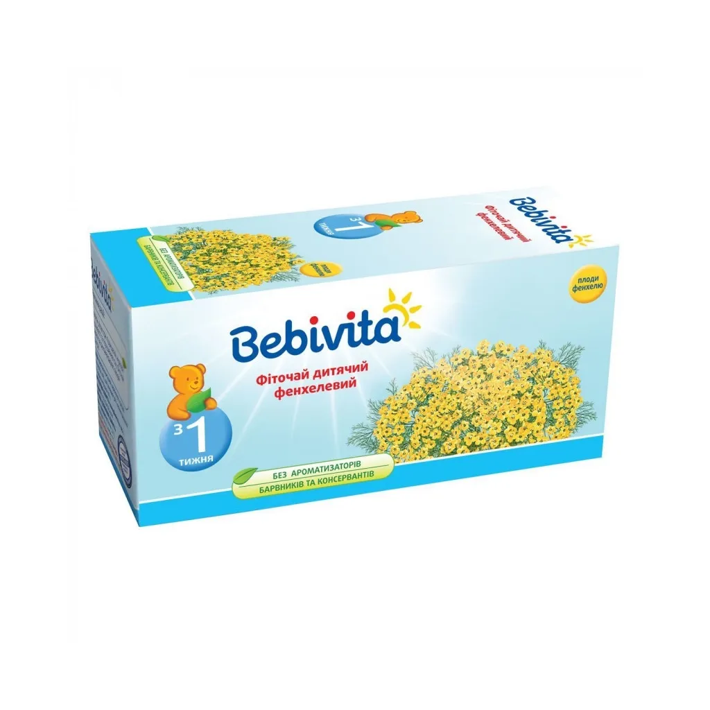 Детский чай Bebivita фенхелевый, 30 г (4820025490718)