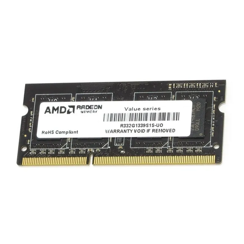 Оперативная память AMD 4GB SO-DIMM DDR3L 1600MHz (R534G1601S1SL-UOBULK)