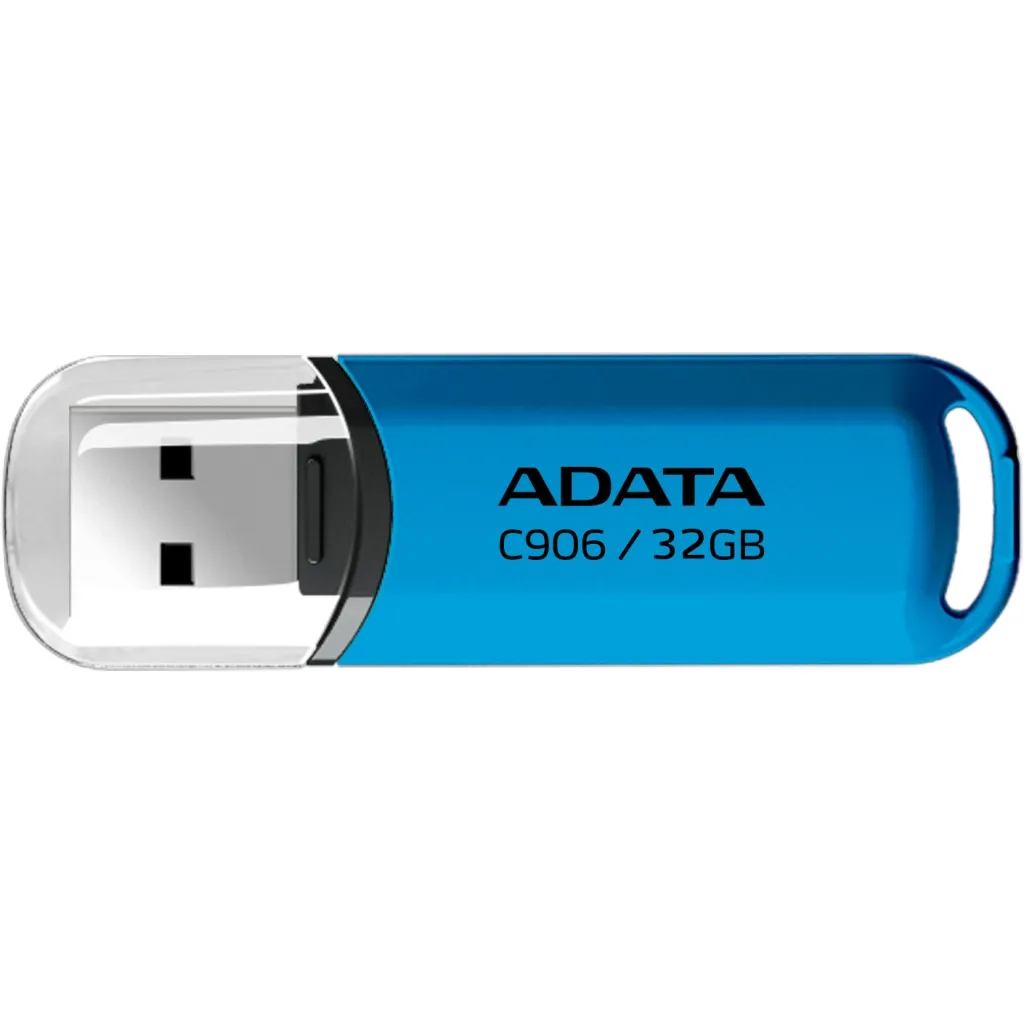 Флеш пам'ять USB ADATA C906 32Gb Water Blue (AC906-32G-RWB)