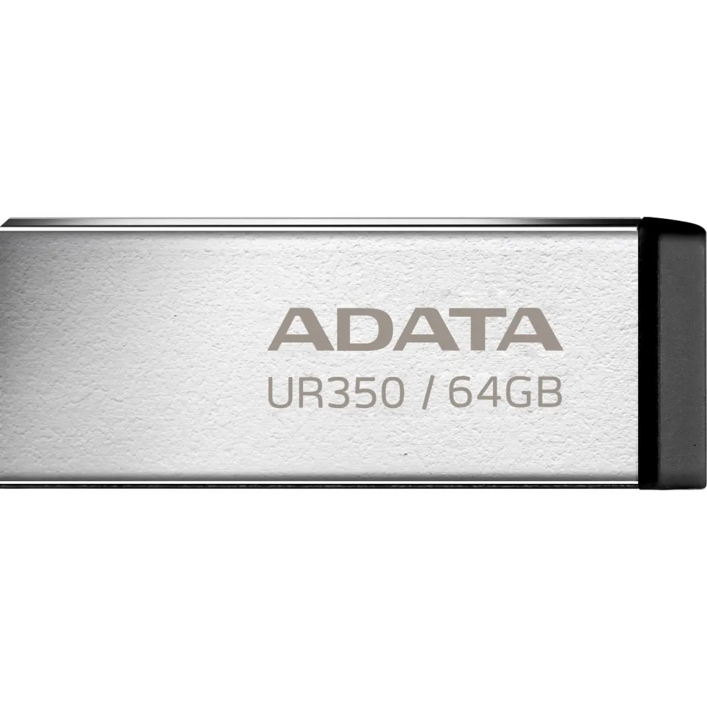 Флеш пам'ять USB ADATA USB 3.2 UR 350 64Gb Silver/Black (UR350-64G-RSR/BK)