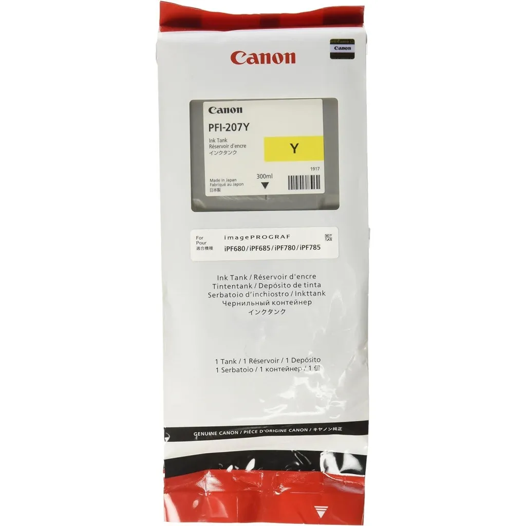 Картридж Canon PFI-207Y 300ml Yellow (8792B001)