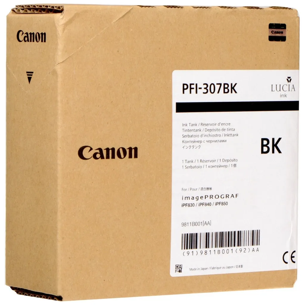 Картридж Canon PFI-307BK Black (330ml) (9811B001)