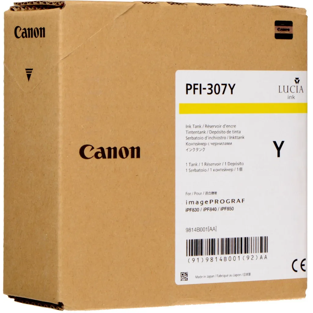 Картридж Canon PFI-307Y Yellow(330ml) (9814B001)