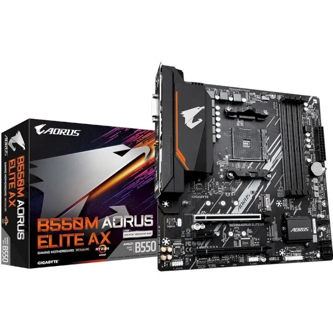 Материнська плата GIGABYTE B550M AORUS ELITE AX