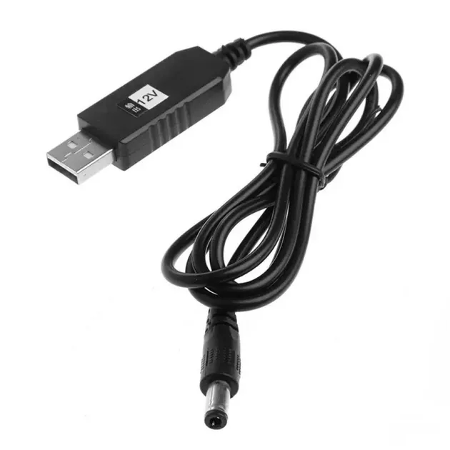 Кабель живлення USB to DC 5.5 х 2.1 mm 5V to 12V