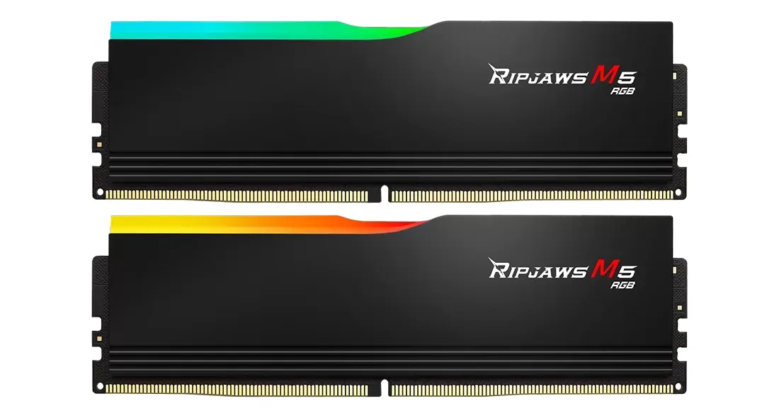 Оперативная память G.Skill 32 GB (2x16GB) DDR5 5200 MHz Ripjaws M5 RGB Black (F5-5200J4040A16GX2-RM5RK)