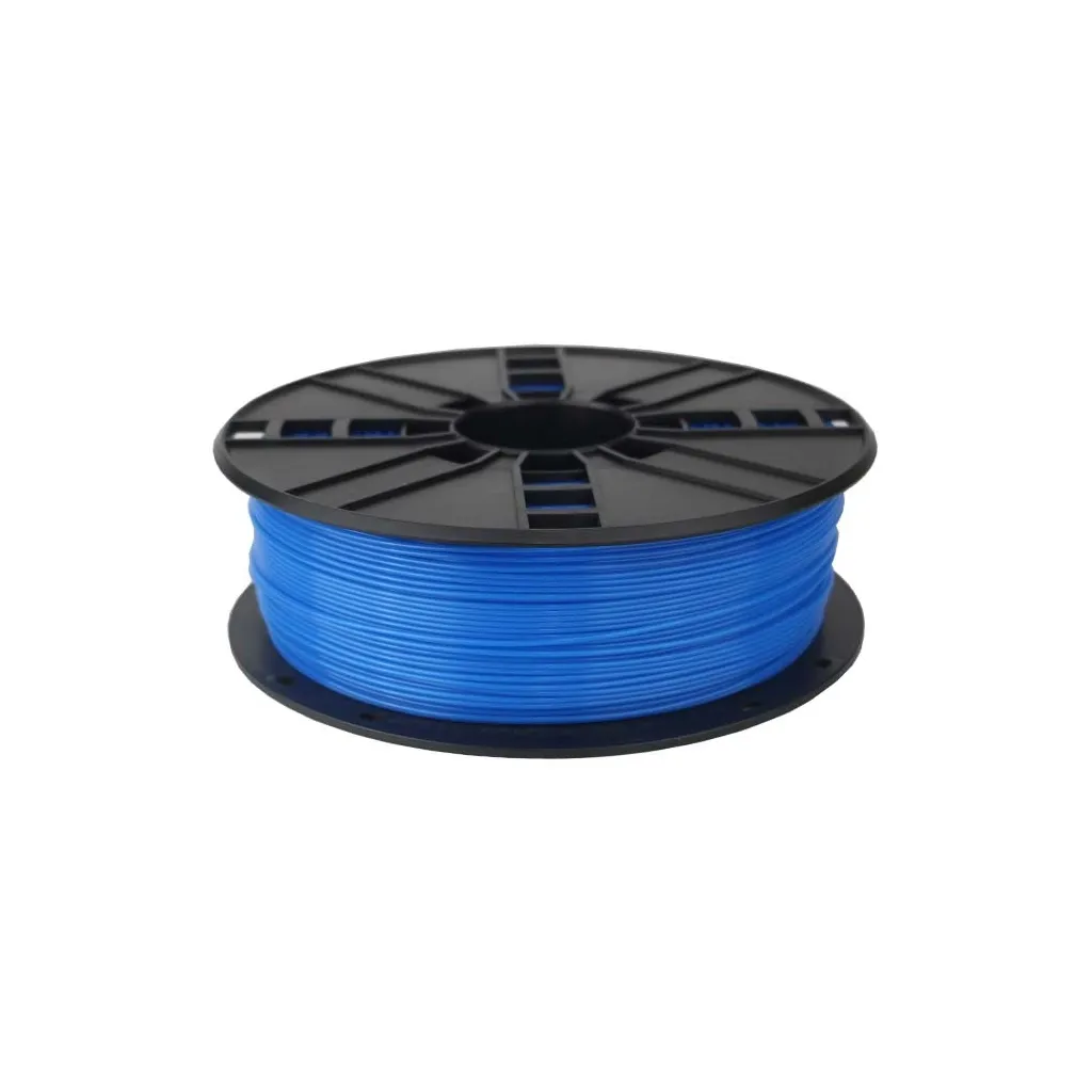 Витратний матеріал до 3D-принтерів Gembird PLA, 1.75 мм, 1кг, blue, fluorescent (3DP-PLA1.75-01-FB)