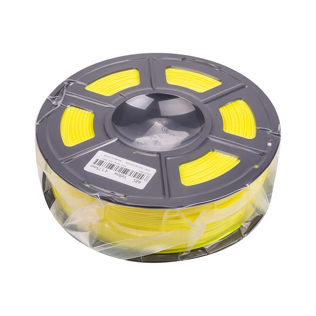 Расходный материал к 3D-принтерам PowerPlant ABS, 1.75 мм, 1kg, yellow (PT812899)
