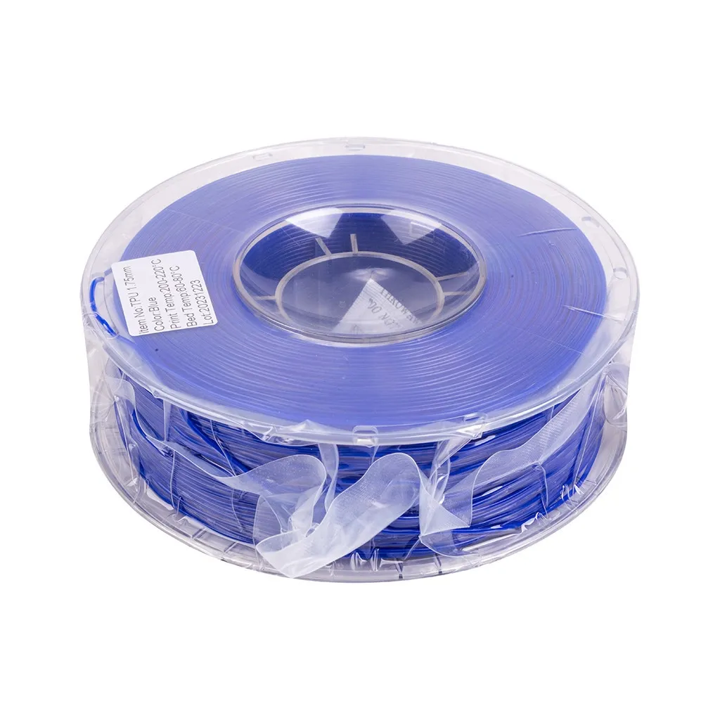 Расходный материал к 3D-принтерам PowerPlant TPU, 1.75 мм, 1kg, blue (PT812998)