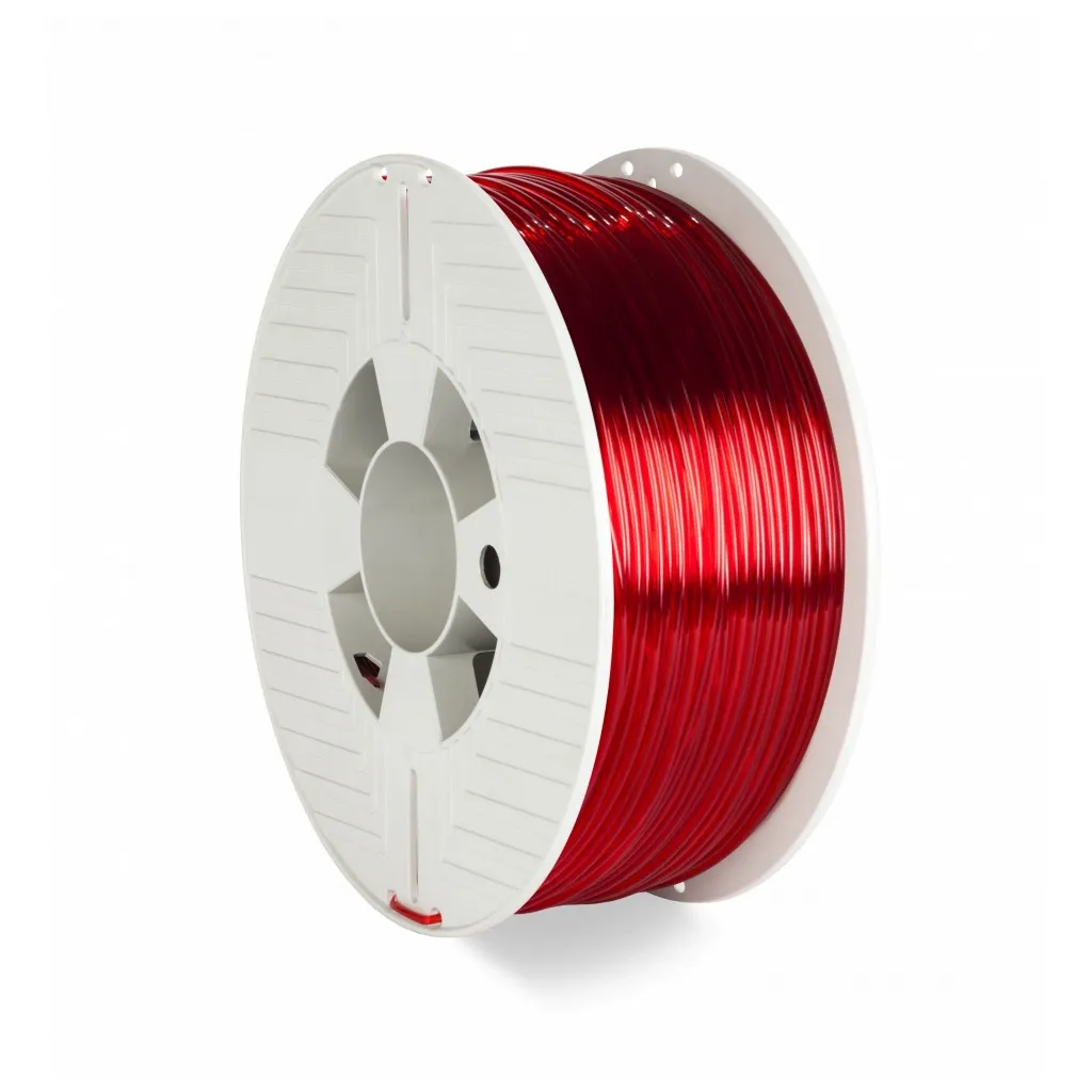 Расходный материал к 3D-принтерам Verbatim PETG, 2,85 мм, 1 кг, red-transparent (55062)