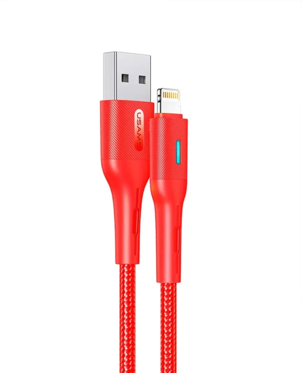 Кабель USB Usams US-SJ425 USB - Lightning 1.2m Red (SJ425USB02)