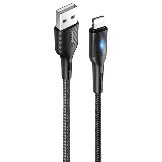 Кабель USB Usams US-SJ425 USB - Lightning 1.2m Black (SJ425USB01)