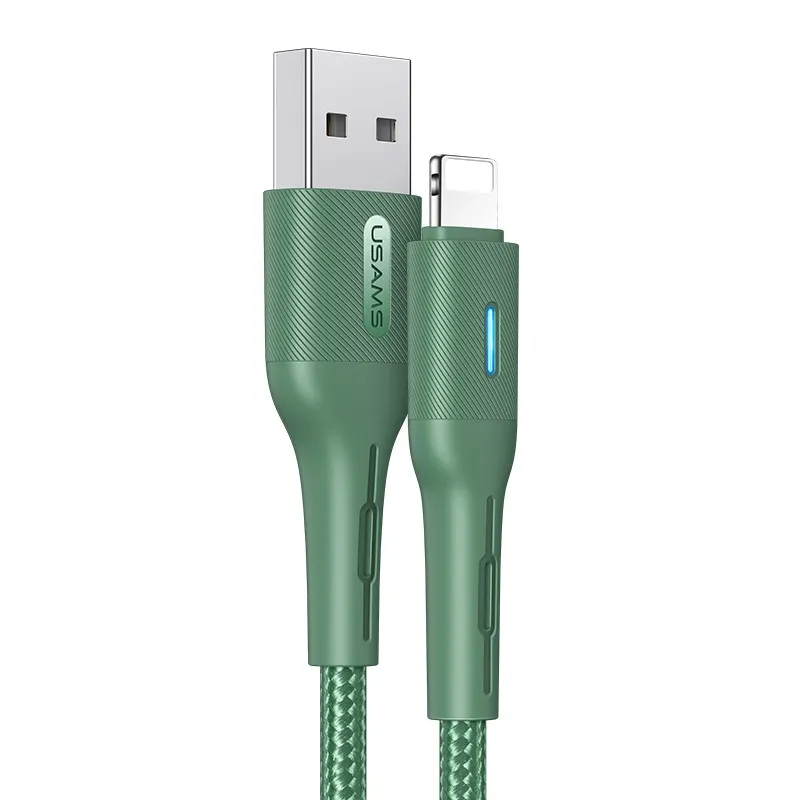 Кабель USB Usams US-SJ425 USB - Lightning 1.2m Green (SJ425USB03)