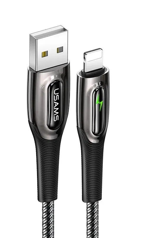 Кабель USB Usams US-SJ469 USB - Lightning 1.2m Black (SJ469USB01)