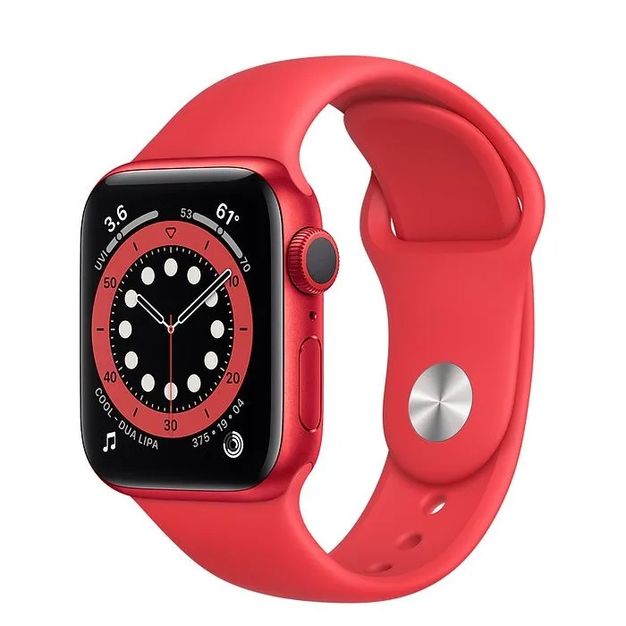 Смарт-часы Apple Watch Series 6 GPS 44mm Product Red Aluminium Case with Product Red Sport Band (M00M3)