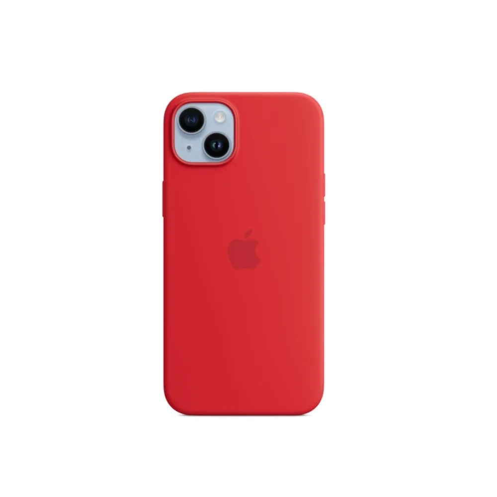 Чехол-накладка Silicone Case with MagSafe Apple iPhone 14 Plus Red (MPT63)