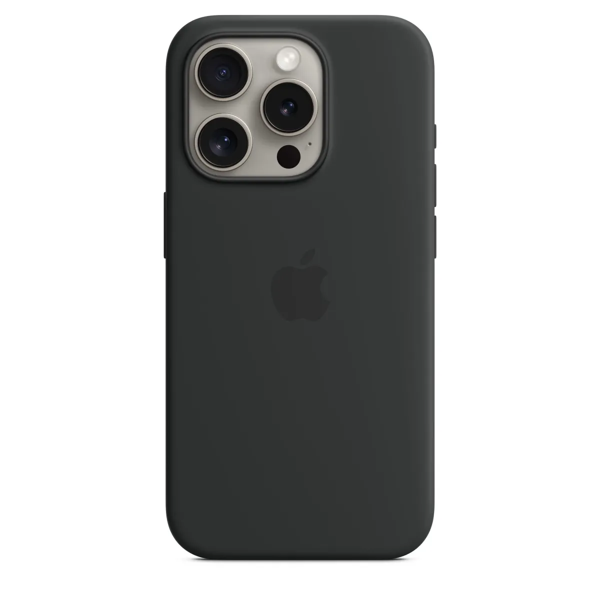 Чехол-накладка Silicone Case with MagSafe Apple iPhone 15 Pro Black (MT1A3)