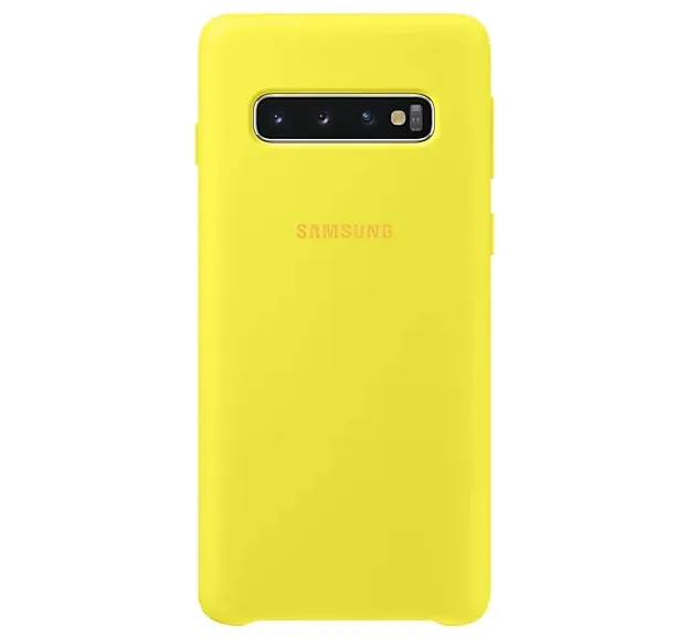 Чохол-накладка Silicone Cover Samsung S10 G973 Yellow (EF-PG973TYEGRU)