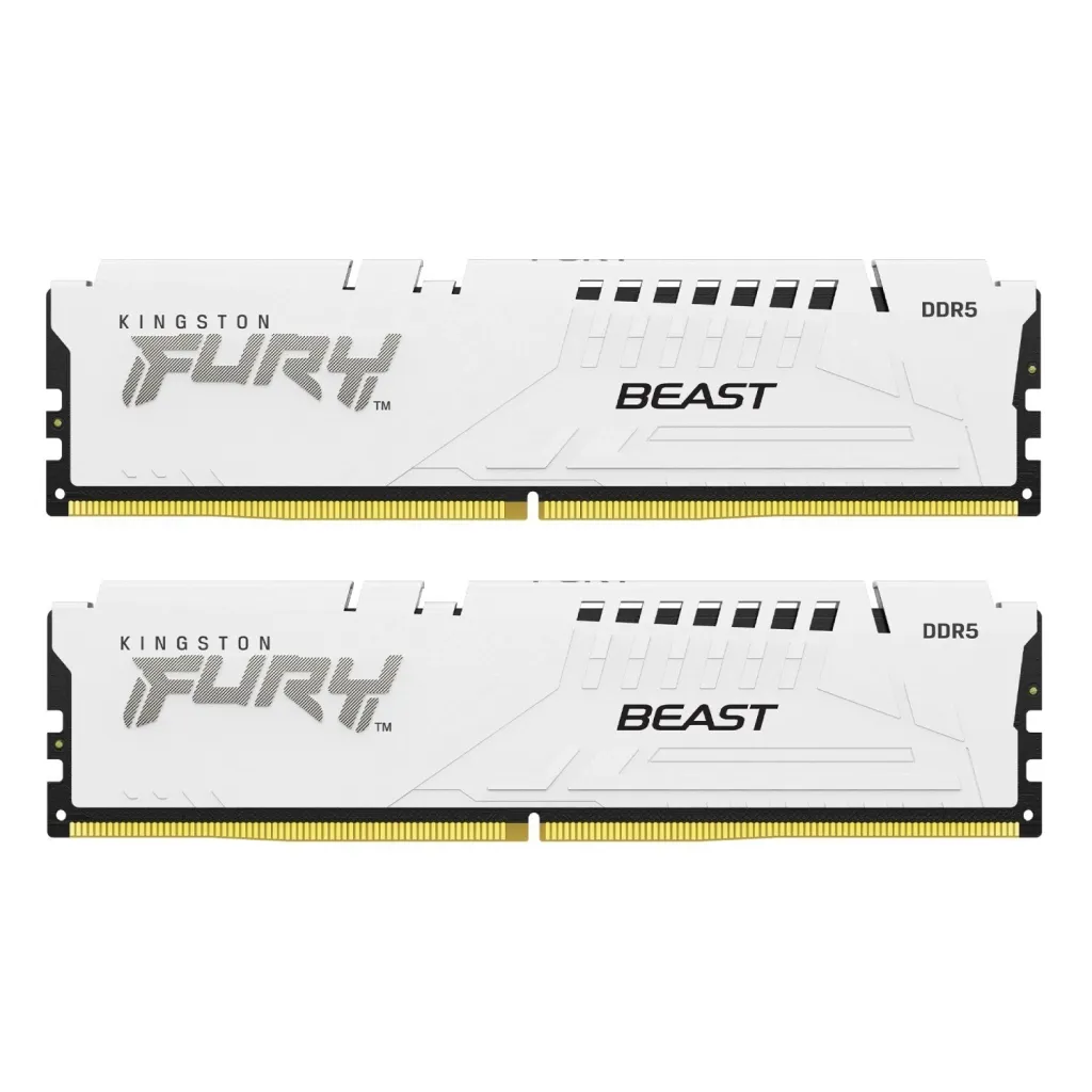 Оперативная память Kingston 32GB (2x16GB) DDR5 6800 MHz Beast White EXPO (KF568C34BWEK2-32)