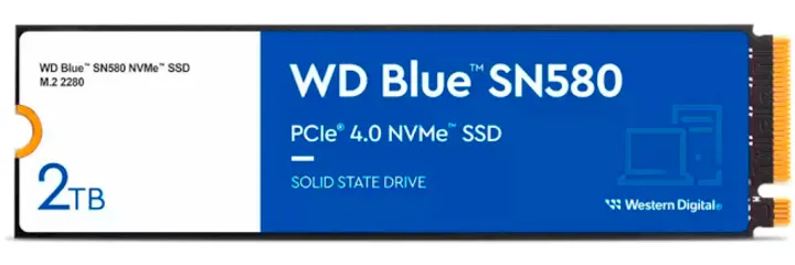 SSD накопитель WD Blue SN580 2 TB (WDS200T3B0E)