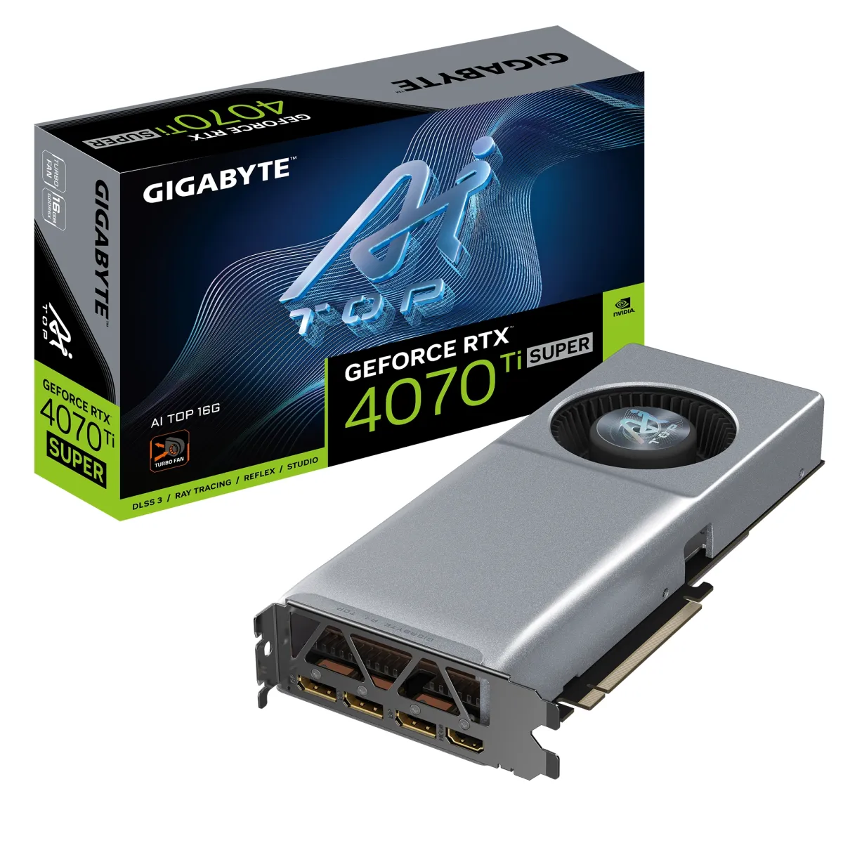 Видеокарта GIGABYTE NVIDIA RTX 4070 TI SUPER 16GB (GV-N407TSAI TOP-16GD)