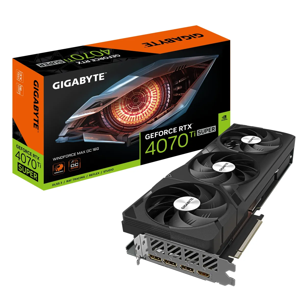 Відеокарта GIGABYTE NVIDIA RTX4070TI 16GB (GV-N407TSWF3MAX OC-16GD)