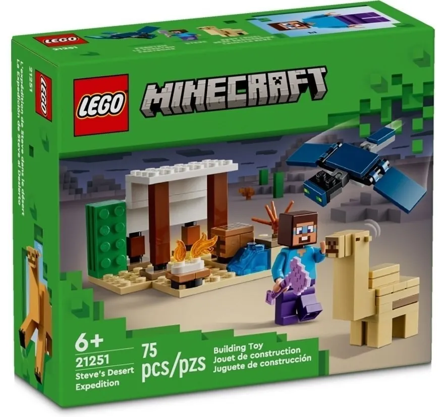 Конструктор LEGO Minecraft Экспедиция Стива в пустыню (21251)