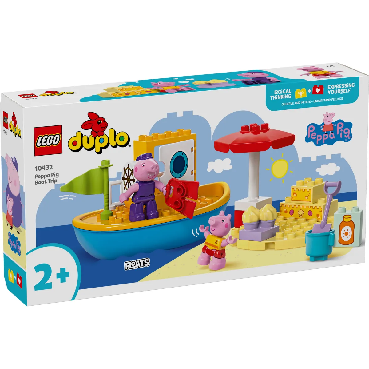 Конструктор LEGO DUPLO Peppa Pig Морская прогулка Пеппы на лодке (10432)