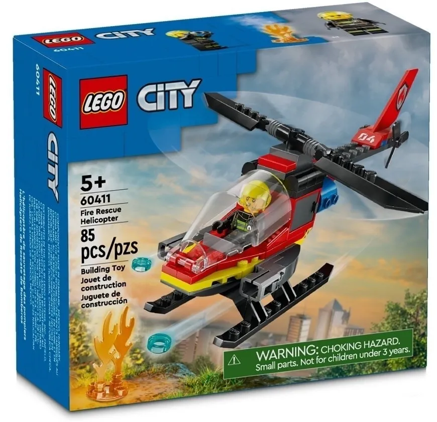 Конструктор LEGO City Пожарный спасательный вертолет (60411)