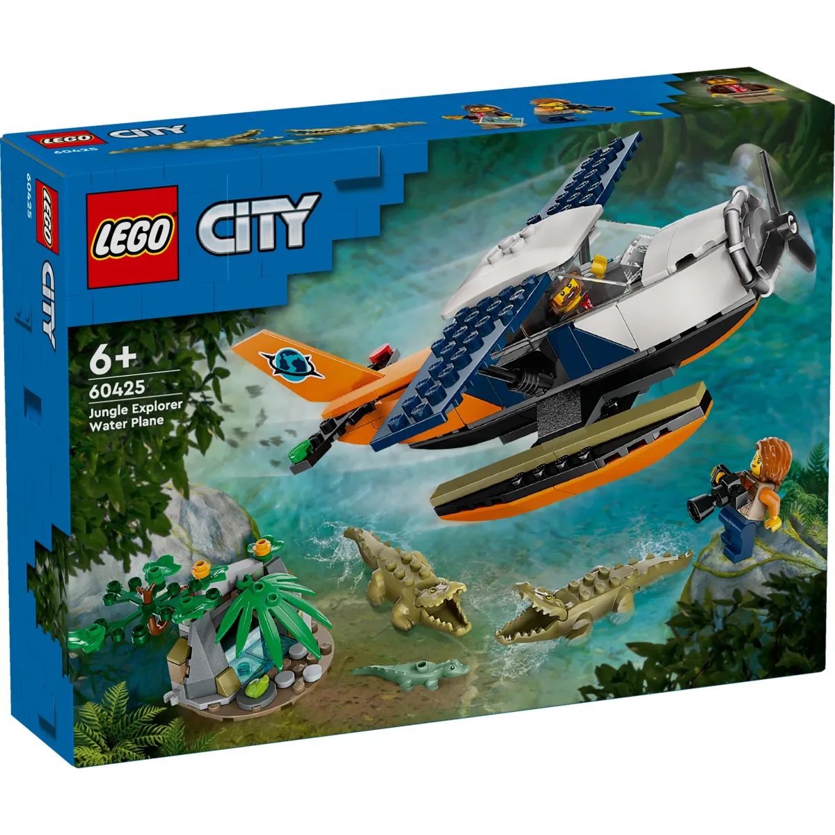 Конструктор LEGO City Водный самолет для исследования джунглей (60425)