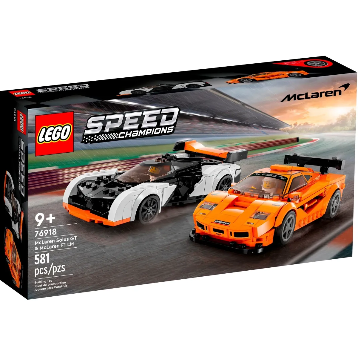 Конструктор LEGO Speed Champions McLaren Solus GT і McLaren F1 LM (76918)