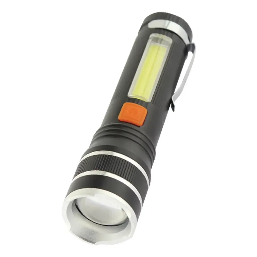 Лампа ліхтар Quantum Helper 10W LED zoom + COB with USB (QM-FL1032)