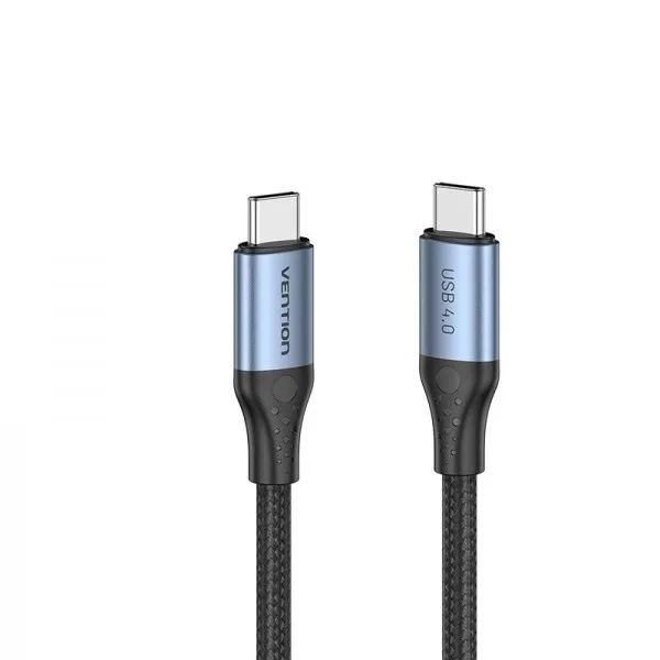 Кабель USB Vention USB-C - USB-C 1 m Black/Blue (TAVHF)