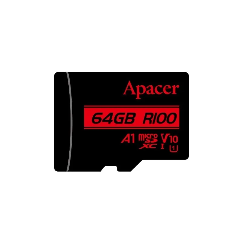 Карта пам'яті  Apacer MicroSDHC  64GB UHS-I Class 10 (AP64GMCSX10UB-RA)