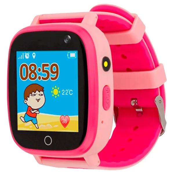 Детские Smart-часы Smart AmiGoGO001 iP67 Pink Уценка