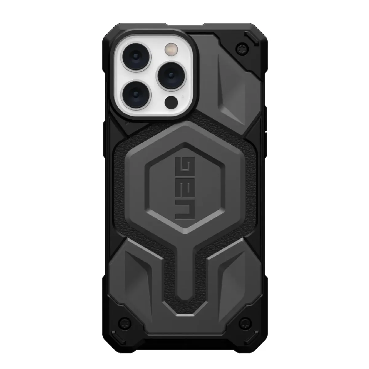 Чехол-накладка UAG Monarch Pro with MagSafe Apple iPhone 14 Pro Max Silver (114031113333) 