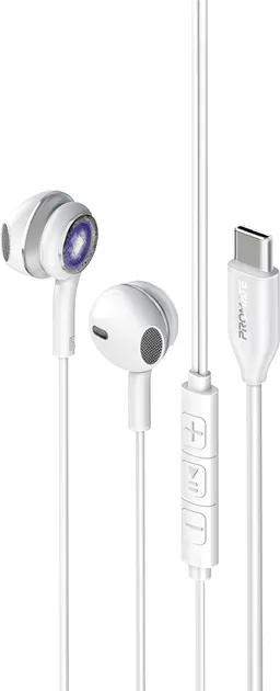 Гарнітура Promate LumiBuds-C Silver (lumibuds-c.silver)