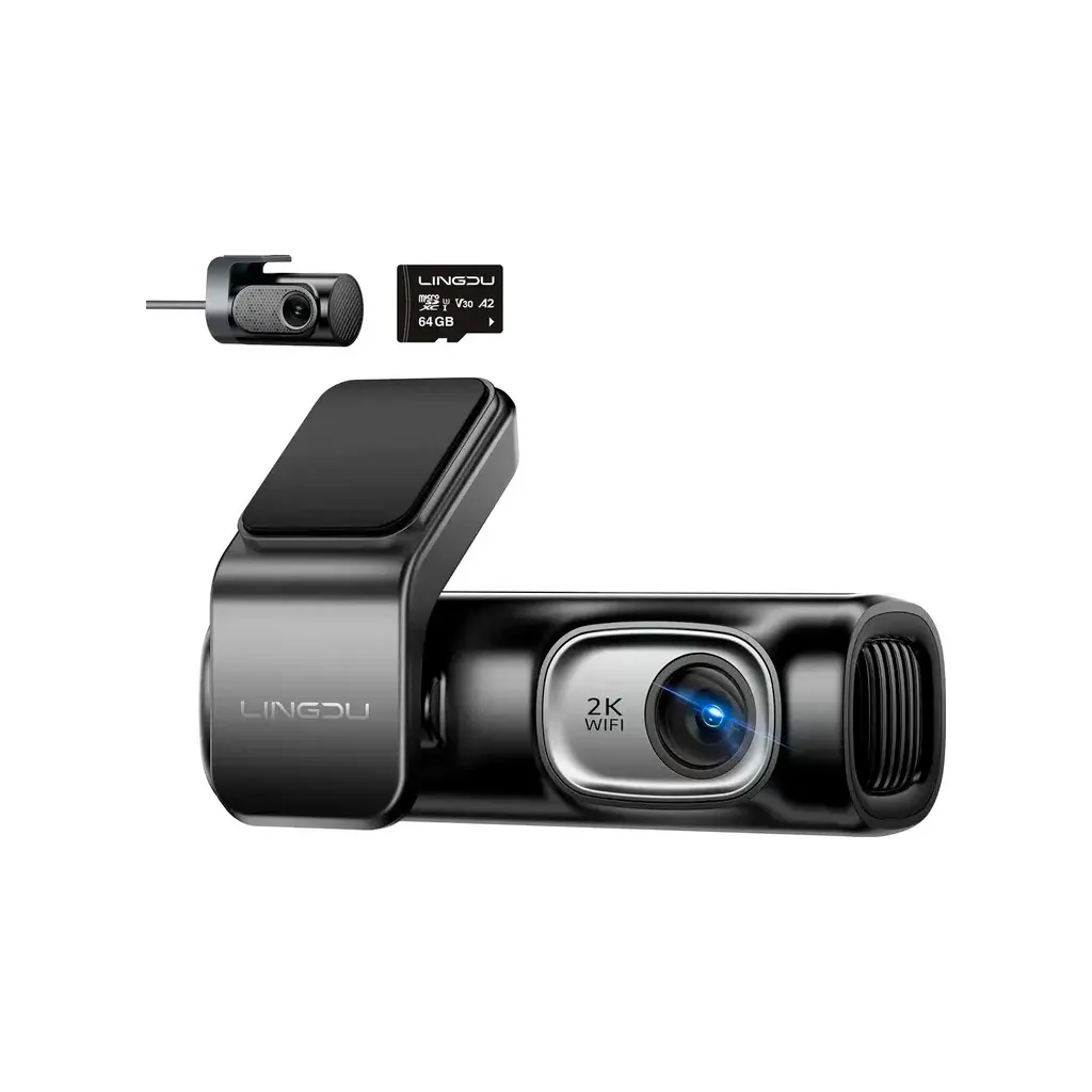 Відеореєстратор LINGDU Dash Cam D200 + Micro SD 64GB (D200)