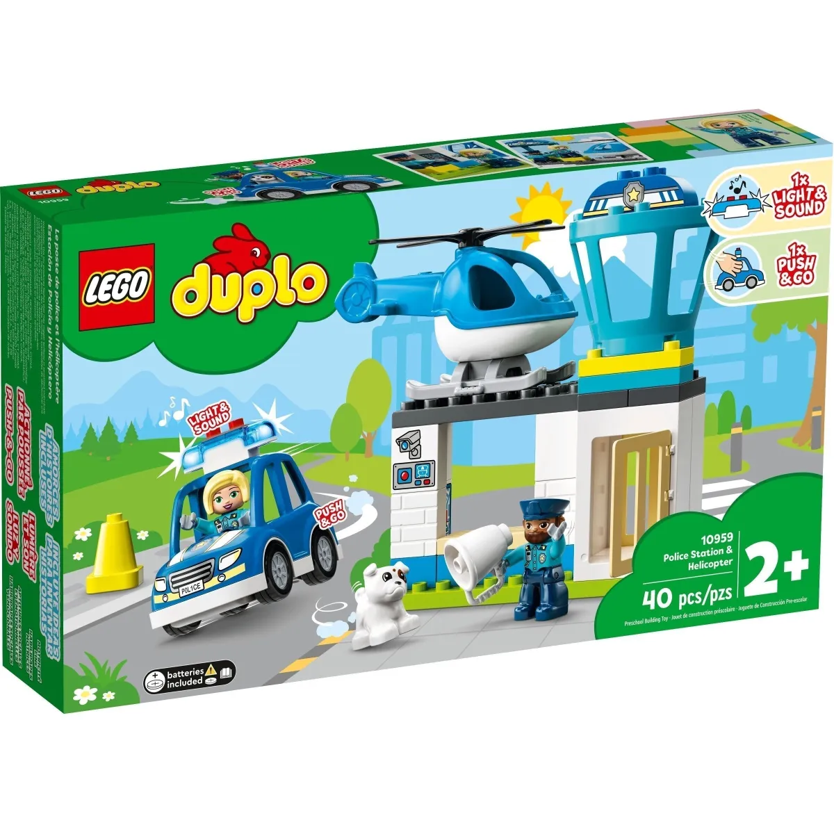 Конструктор LEGO DUPLO® Поліцейська дільниця та гелікоптер (10959)