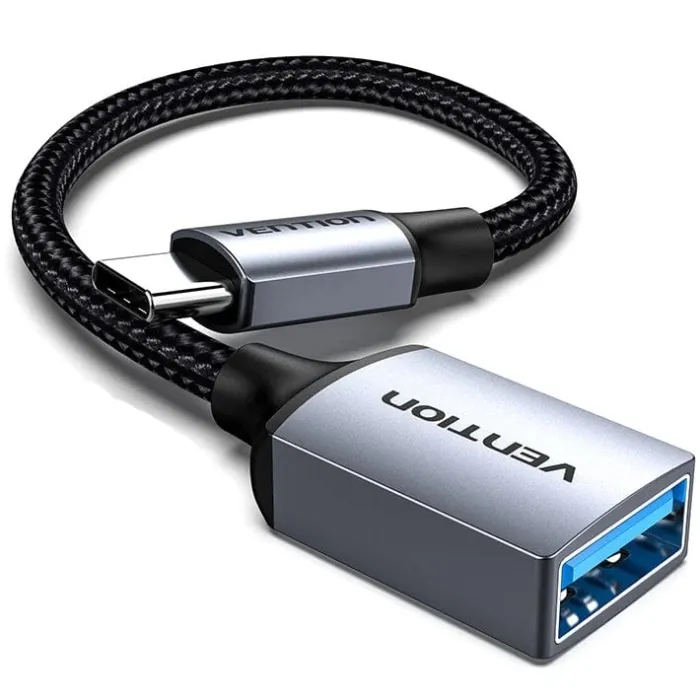 Кабель USB Vention USB-C to USB 3.0 AF 0.15m Gray (CCXHB)